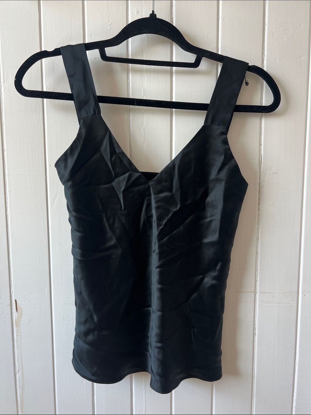 Black Silk Camisole - vintage 100% silk
